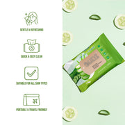 Lieve Care Aloe Vera Cucumber Facial Wipes for gentle and refreshing skin cleansing