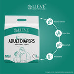 Load image into Gallery viewer, Lieve Care high absorbency adult diaper pants pack with natural extract extra slim and breathable design
