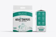 Lieve Care high absorbency adult diaper pants pack with 10 premium adult dry pants in size large