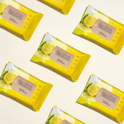 Lieve Care Lemon Facial Wipes in bright yellow packaging for refreshing skincare on-the-go